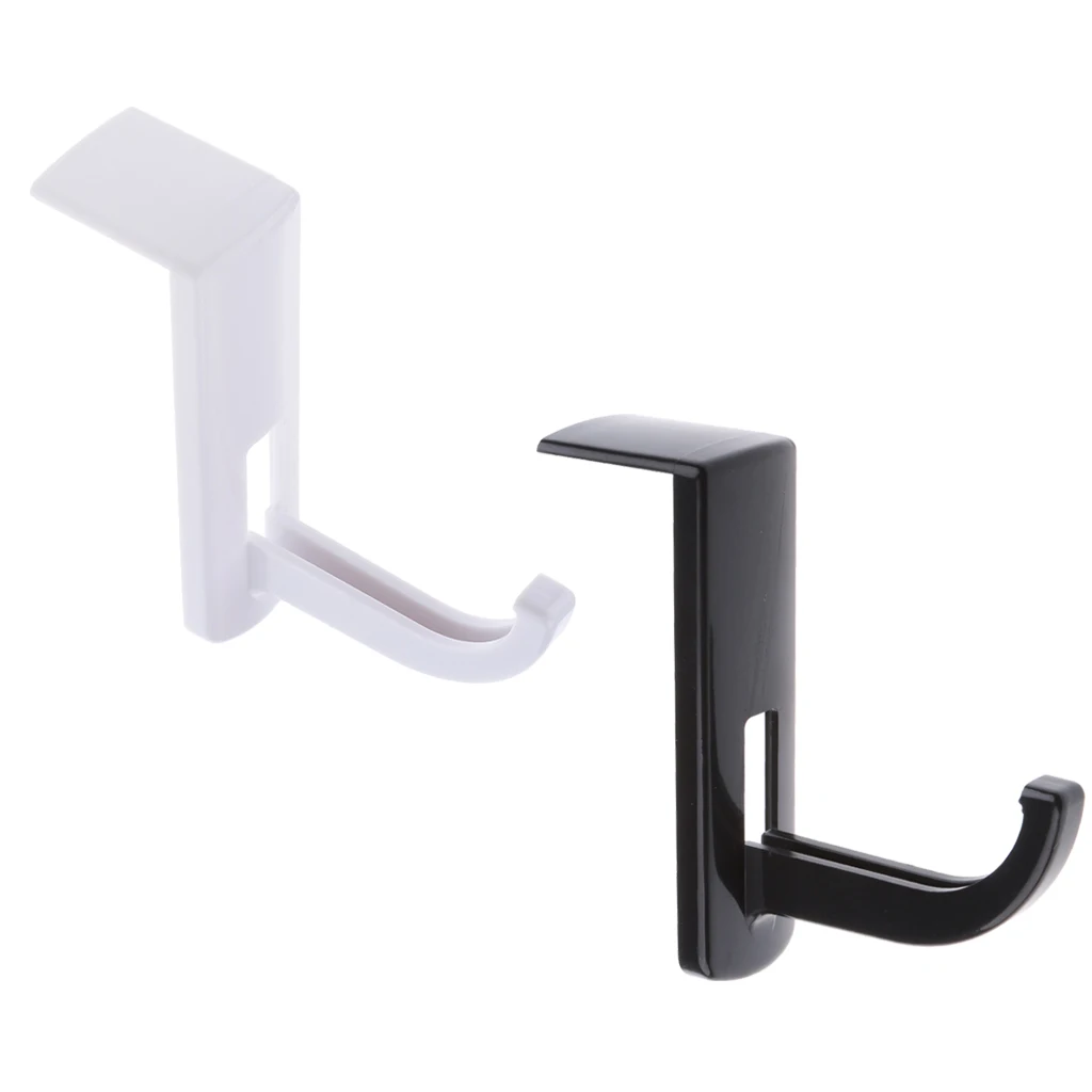 2Pack Stick-on Headphone Hook Headset Earpiece Hanger Wall PC Monitor Earphone Stand Rack with Tape Sticker for Sony AK