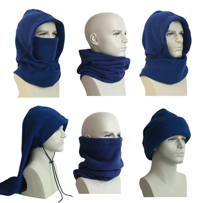 Windproof Ski Masked Hat Cap Neck Warmer Ski Hood Hat Outdoor Sport Winter Motorcycle Balaclava Snowboard Balaclava Face Mask 