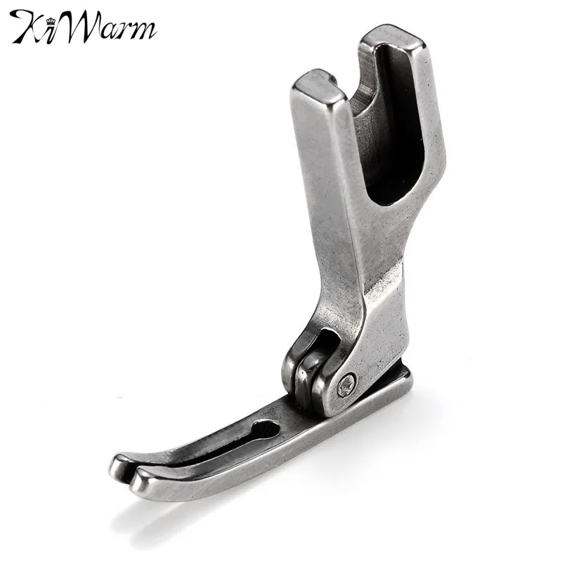 

KiWarm Simple Metal Sewing Machine Presser Foot Narrow Zipper Presser Foot for Industry Sewing Machine Attachment Part Supplies