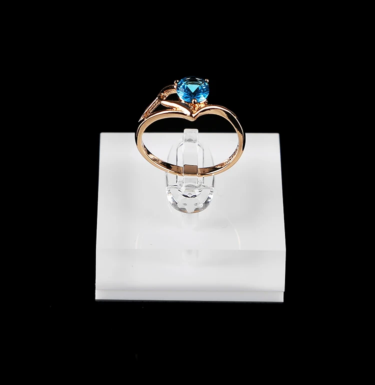 

White Acrylic Crystal Square Ring Display Stand Ring Holder Ring Organizer Ring Case Jewellery Jewelry Tray
