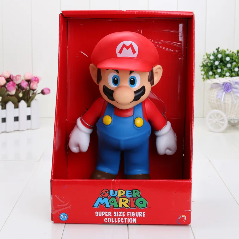 23cm Super Mario bros Figure Yoshi Peach Princess toad PVC Action Figure Toy Mario Luigi figure toy Doll