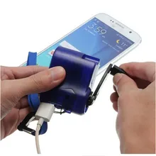 Externo portátil mão de energia emergência dínamo manivela usb carregamento universal carregador acampamento ao ar livre tool1