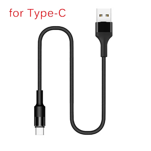 CANDYEIC Micro USB TYPE-C 3 в 1 USB кабель для IPhone 8 X samsung S10 Xiaomi 9 Redmi K20Pro OnePlus 7 6 телефонный провод зарядное устройство - Цвет: for Type-C Black