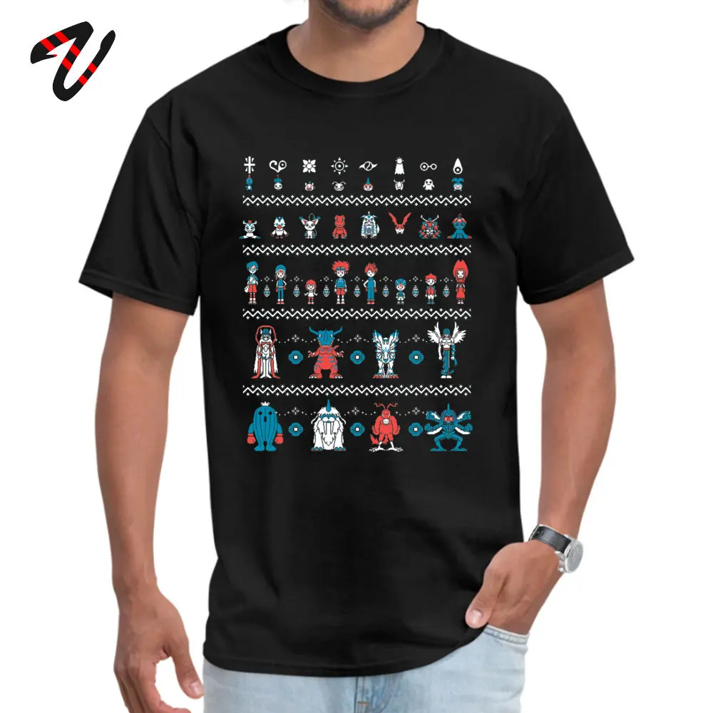 Have a digital christmas Pure Cotton T-shirts for Men Short Sleeve Tops Shirts Brand Labor Day Crewneck Tee Shirts Printing Have a digital christmas18028 black