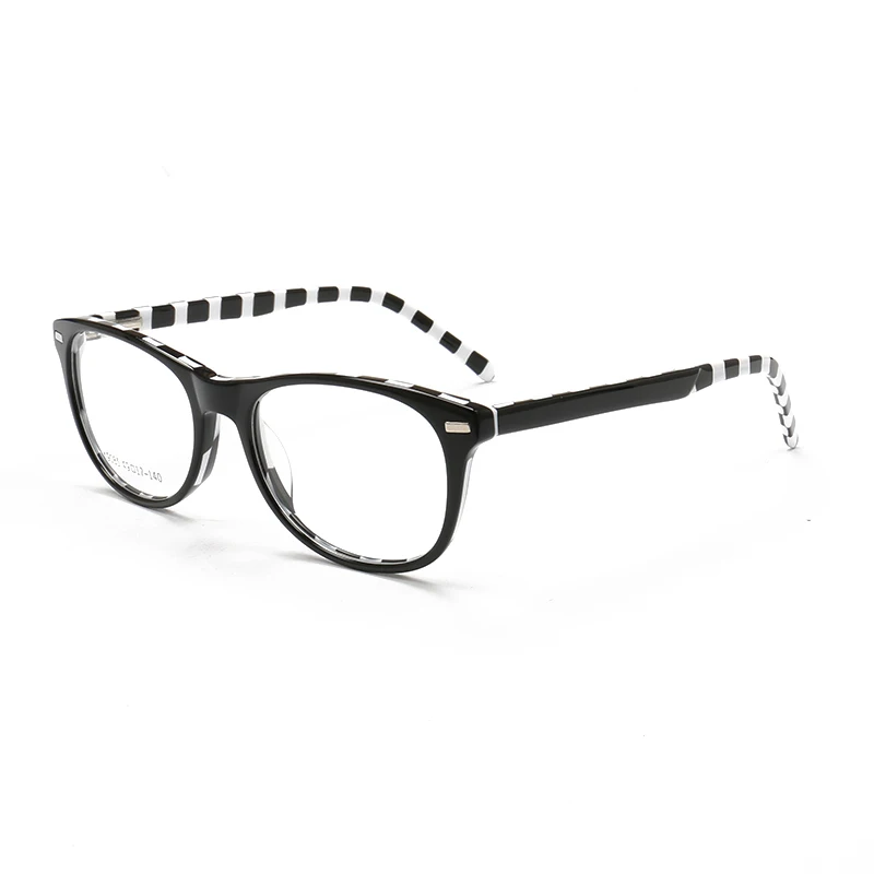 stripe eyeglasses frames eyewear Men Women plain glass spectacle frame
