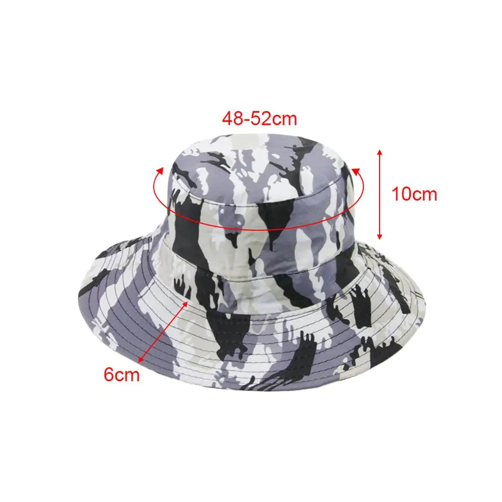 Children's Camouflage Big Hat UPF50 + UV Ray Sun-Proof Sun Hat Bucket Big Brim For Boys Kids Hiking And Beach Equipment