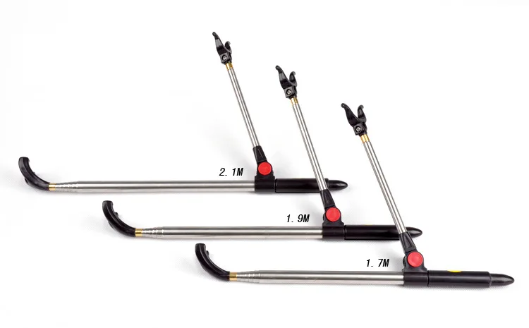 Vara de Pesca Caixa de Pesca Cadeira de Pesca Suporte de Suporte de Plataforma Inoxidável Steel1.7 e 1.9 e 2.1 m Telescópica Dedicada Haste Posicionamento Rac 14 High Quality Esporte e Lazer