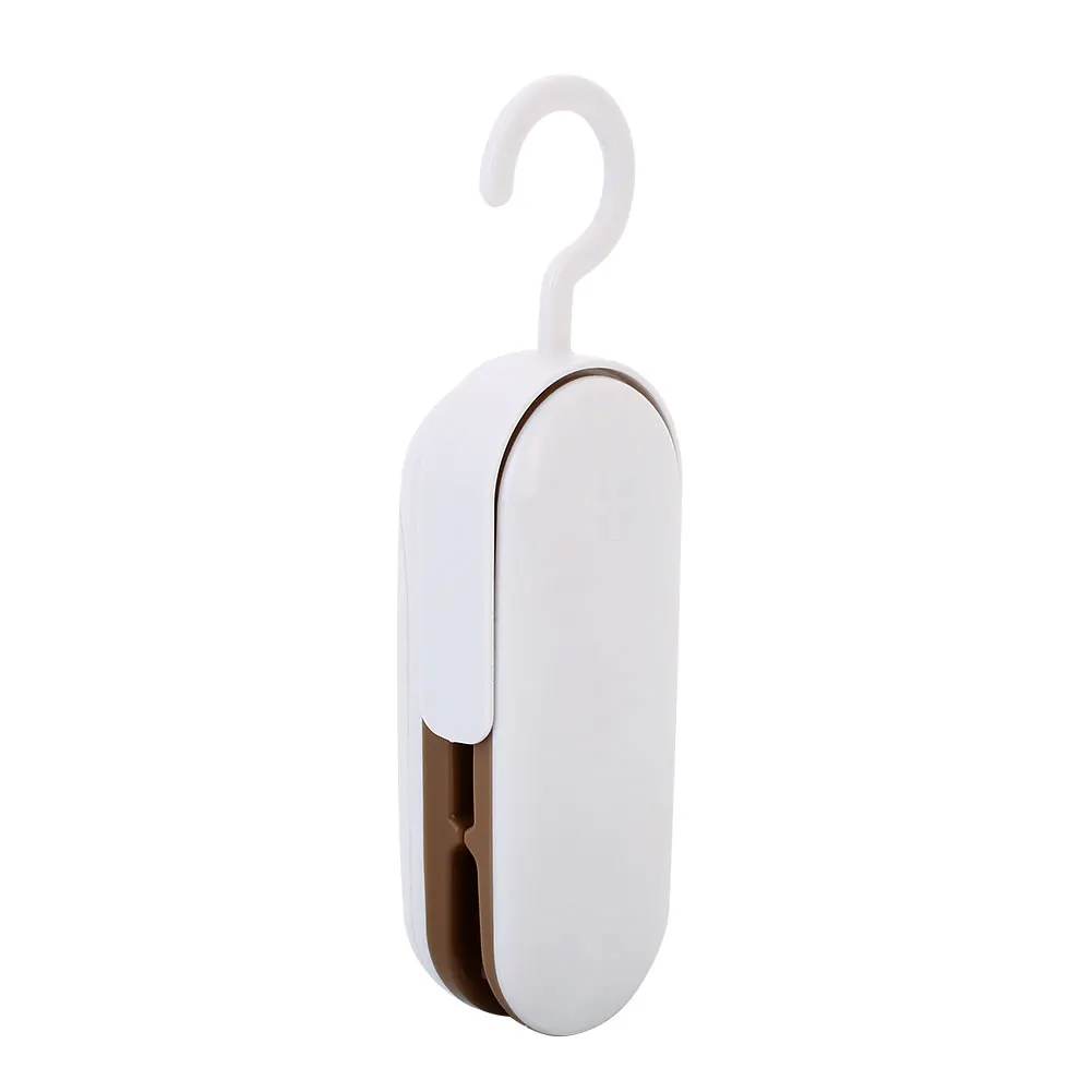 

2019 Drop Shpping White Heat Sealing Machine Packaging Bag Clips Convenience Mini Gift Snacks Vacuum Sealer for Gadgets