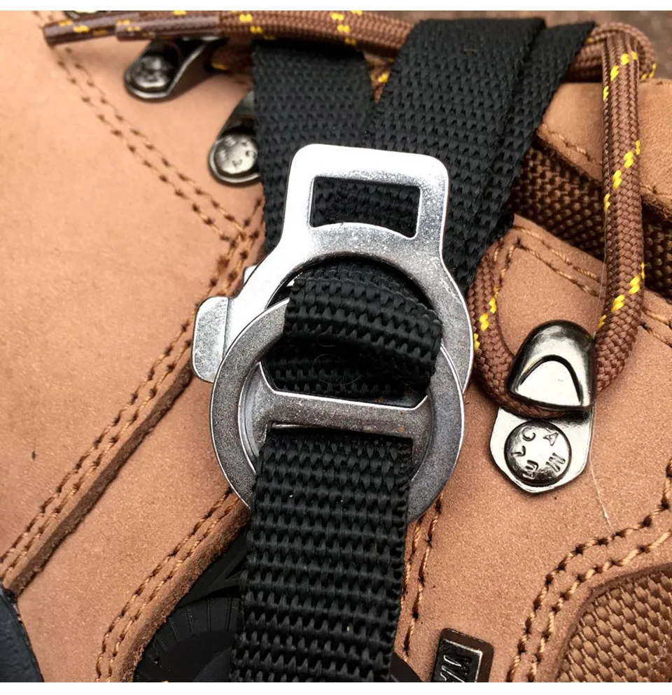 Pinça de Gelo Antiderrapantes de Alta Ajustável para Caminhadas Escalada ao ar Livre do Esqui Neve do Gelo 10 Dentes Garras Crampons Sapatos Qualidade da 15 Cheap Acessórios para escalada