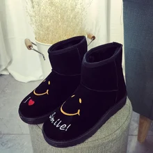 Sougen Winter Boots Snow Boots Shoes Women Autumn Ankle 2015 2016 Comfortable Brands Waterproof Fur Sexy Womens Leather Lace Up