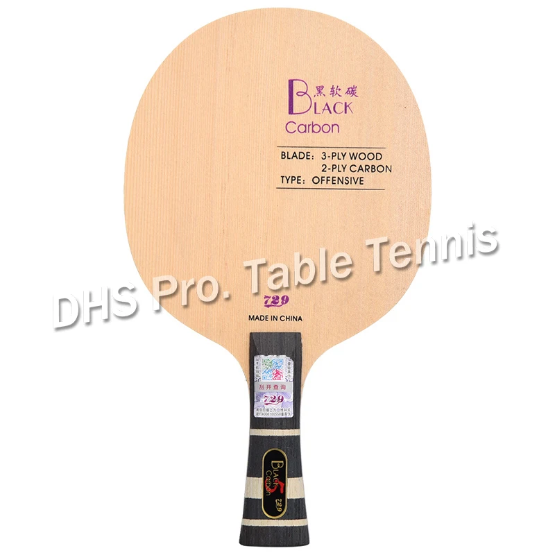 

New Friendship 729 Black Blue Yellow ALC Carbon Table Tennis Blade Offensive Ping Pong Racket Bat