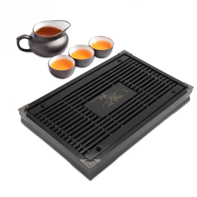 Wood tea tray Drainage water storage kung fu tea set Drawer tea room board table Chinese tea room ceremony tools Wood tea tray Drainage water storage kung fu tea set Drawer tea room board table Chinese tea room ceremony tools
