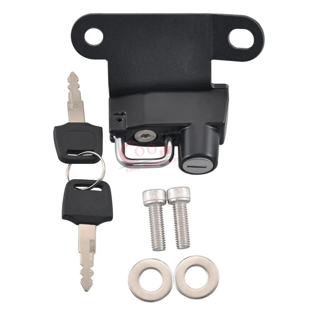 Motorcycle Metal Steel Helmet Lock Anti theft Security Helmet Lock