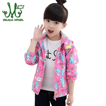 

Girls Windbreaker Hoodies Jacket Children Clothes Girl Autumn Jackets Kids Outwear Clothing Baby Girl Spring Coat 2-8 Years