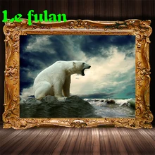 

Full Diamond Embroidery A Roaring Polar Bear Diy Diamond Painting Modern Style Decoration Picture For Home Good Gift For Family