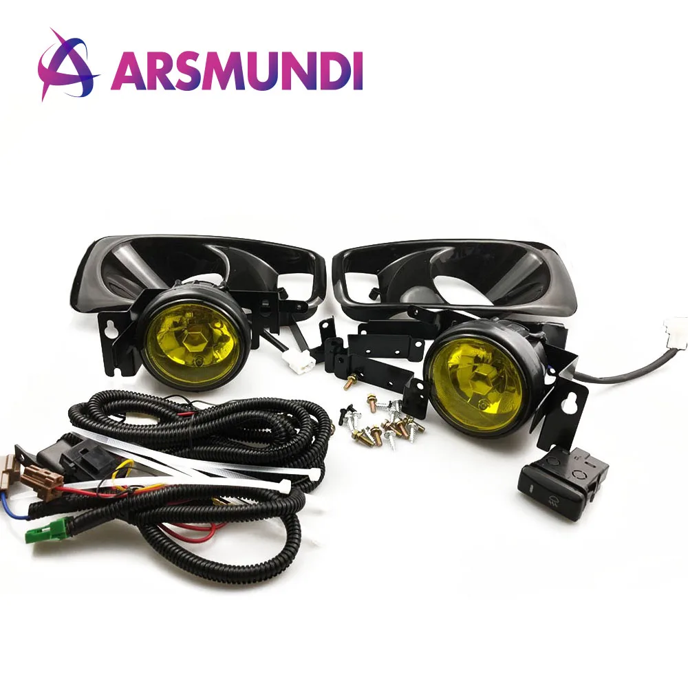 Желтая/прозрачная галогенная противотуманная фара для HONDA CIVIC 2/3/4 dr EK EM JDM Kit EX DX LX SI