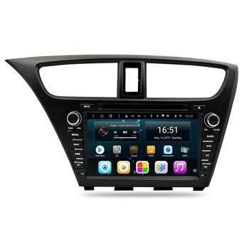 

Car radio HD 1080P car built-in Wifi GPS music multi-touch screen for Honda civic hatchback 2013-2015 8inch Android 8.1