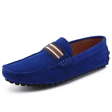 US6-10 Замша Скольжения На Удобных копейки вождения Loafer мужчины лодка обувь мода мужская бизнес обувь мокасины