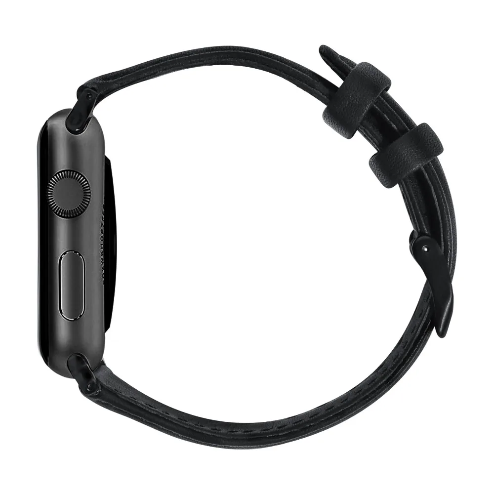 Роскошный браслет из натуральной кожи с масляным воском для Apple Watch Band 42/38/44/40 мм браслеты для часов серии 5 4 3 2