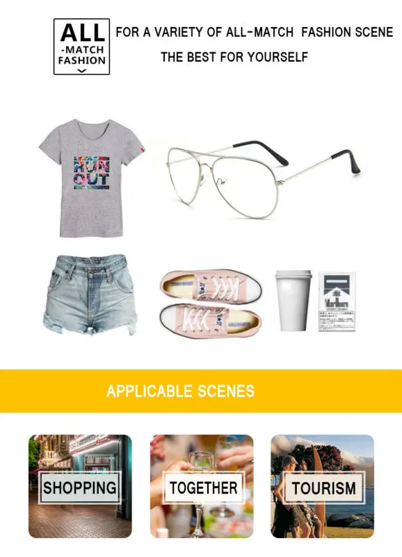 Eyeglasses frames women men pilot style 3025 Ray Metal Glasses transparent female  (6)