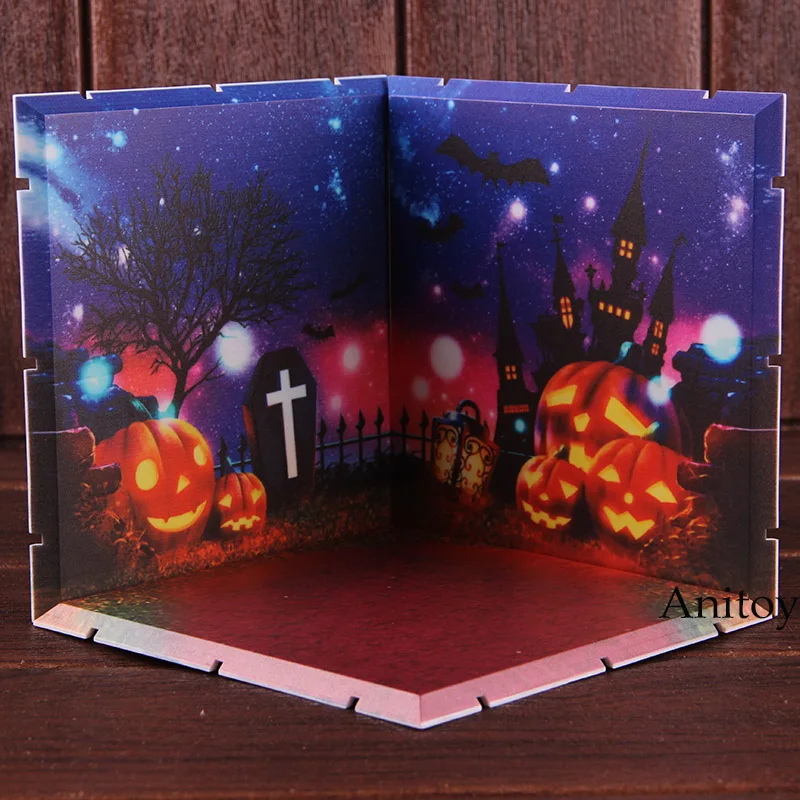 Diorama Manoir Halloween Plage Ocean Scene Fond Mur Figurine Jouet