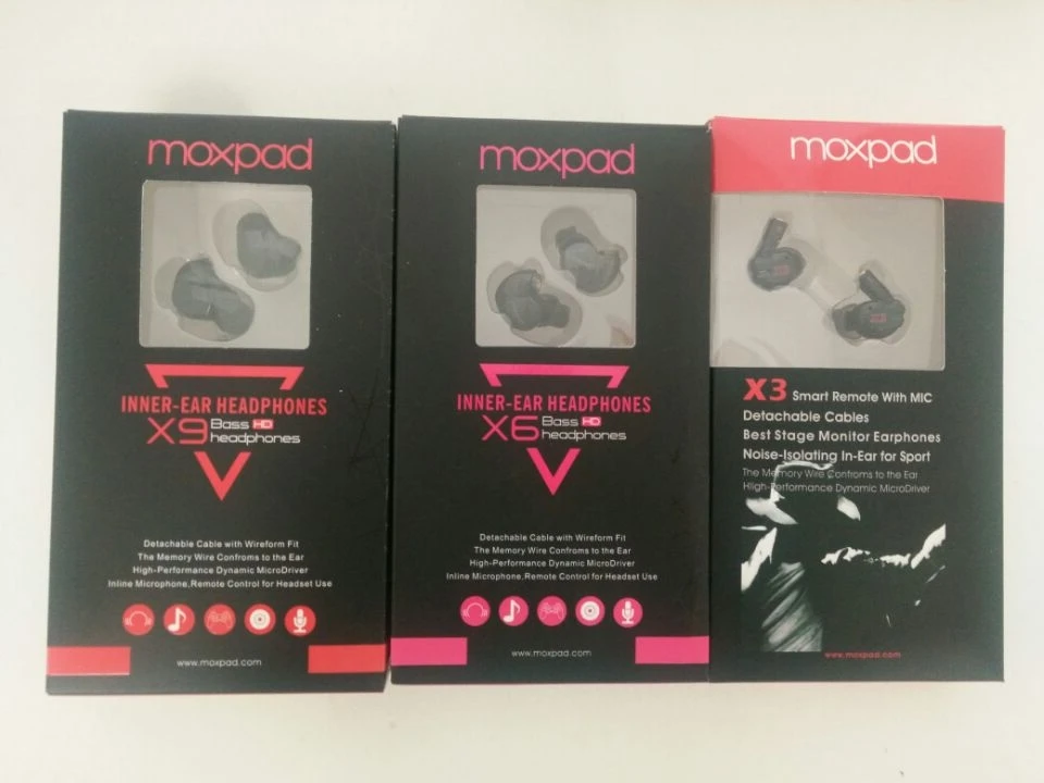 Оригинальные наушники Moxpad со съемным кабелем X3/X6/X9 универсальные динамические 3 5