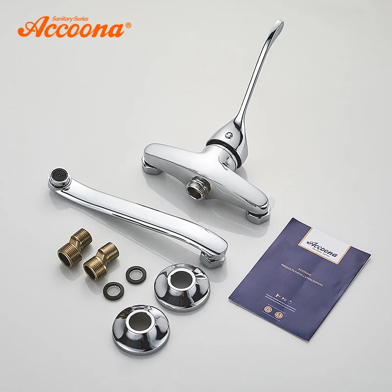 Настенный кухонный кран Accoona смесители для кухни с поворотом на 360 градусов