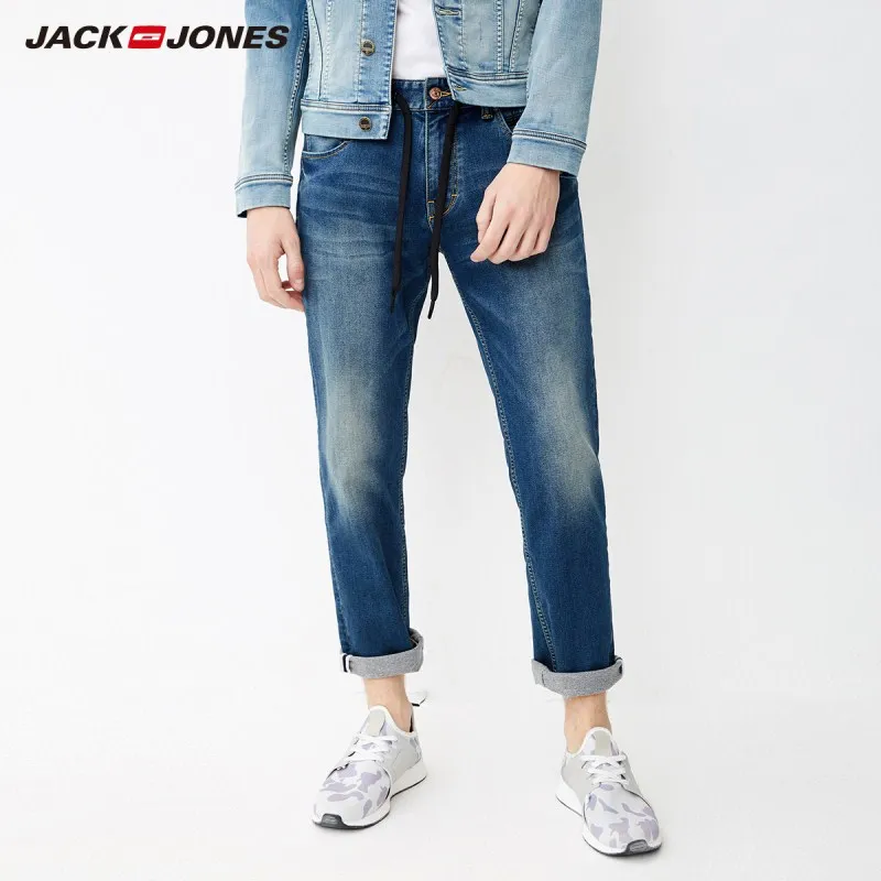 JackJones мужские зауженные укороченные джинсы длиной до щиколотки джинсовые брюки
