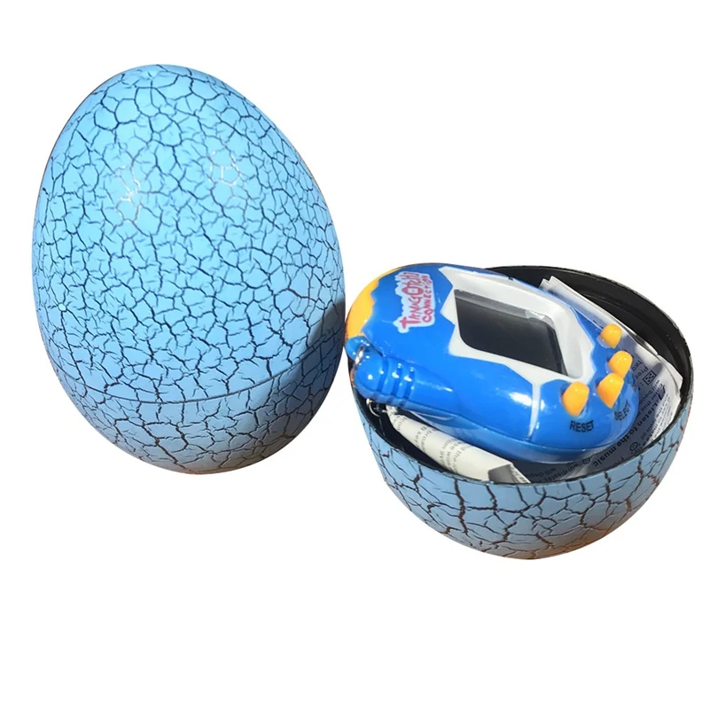 Многоцветные Динозавр яйцо тумблер виртуальный кибер цифровые Домашние животные электронные цифровые E-pet Ретро портативная игровая