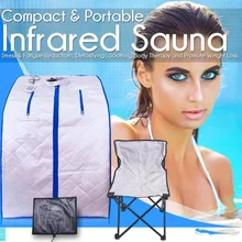 Portable Far Infrared Sauna Spa Slimming Negative Ion Detox Therapy Personal Fir Sauna Folding Chair Cabin Room Sauna Heater цена Portable Far Infrared Sauna Spa Slimming Negative Ion Detox Therapy Personal Fir Sauna Folding Chair Cabin Room Sauna Heater цены онлайн