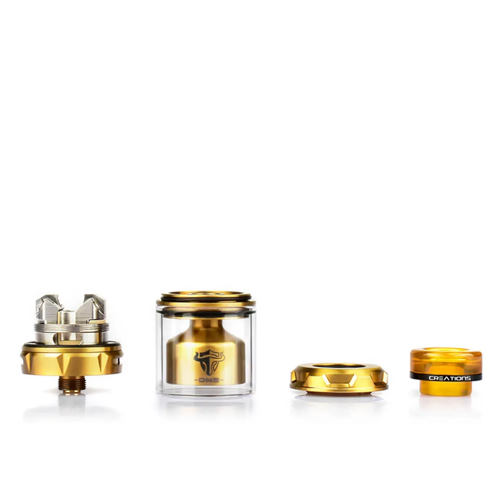 Новейший vape Танк THC Таурен один RTA 24 мм одна катушка 4,5 мл трубчатый аэратор e резервуар для сигареты vs THC Таурен RDTA пара жажда