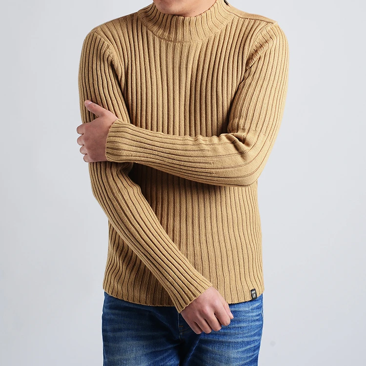 Men's cotton sweater turtleneck sweater 2015 new high end men's warm sweaterin Pullovers from
