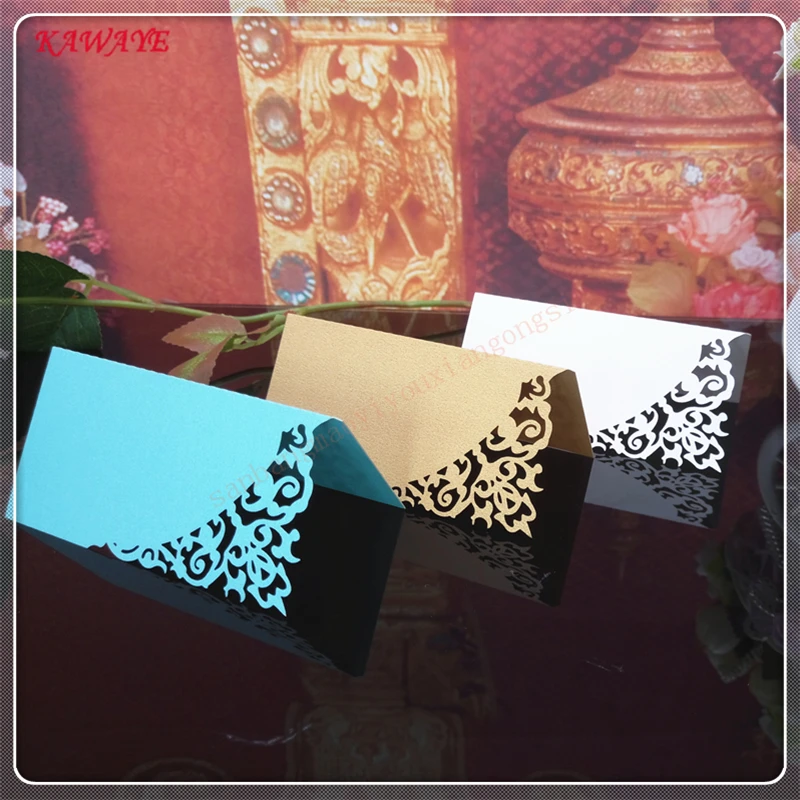  100 Pcs Guests Name Place Invitation Table Card Wedding Favor Decoration Laser Cutting Party Table  - 32864638050