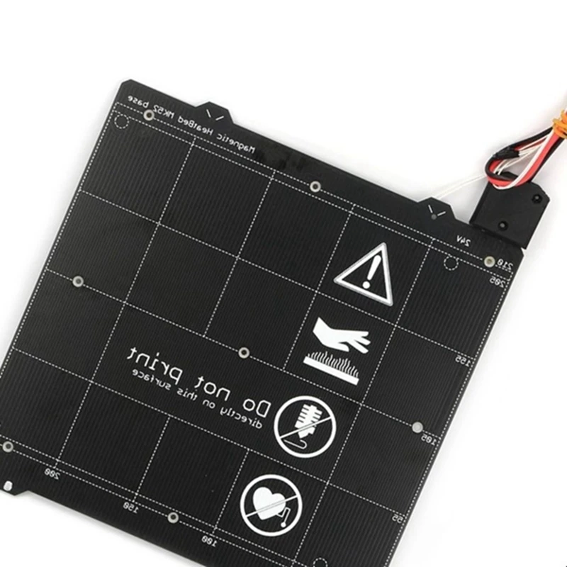 Для Prusa I3 Mk3 3d принтер Mk3 Магнитная Тепловая кровать Mk52 24V проводка термистор с магнитом+ стальной лист для Prusa I3 Mk3 Mk3S