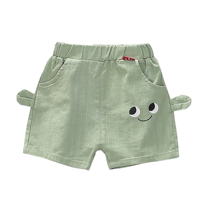 Короткие штаны с рисунком для маленьких мальчиков; брюки; Детские повседневные летние хлопковые шорты до колена