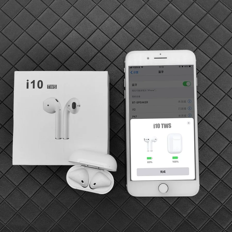 

i10 tws Pop up Bluetooth 5.0 Wireless Earphones Touch control Earbuds For iPhone Xiaomi Huawei PK i12 i9s i14 not W1 Chip