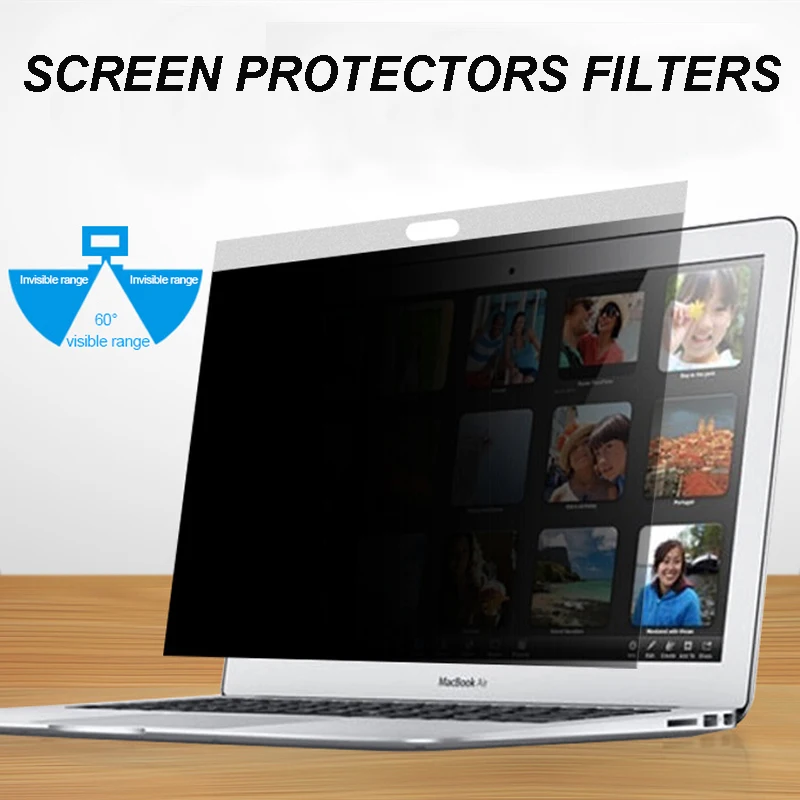 

P001 Anti Fingerprint Scratch Screen Protector Filter 12" HD Computer Membrane Magnetic Film Filter for Macbook Pro15 PC Laptop