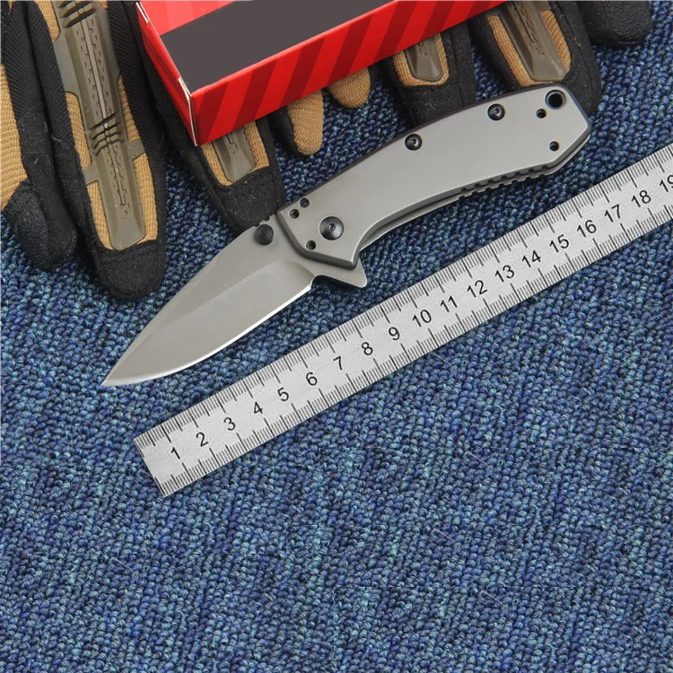 

1555TI Folding Knife 8Cr13Mov Blade Steel Handle Tactical Knives Outdoor Camping Hunting Survival EDC Cutting multitool 1555T