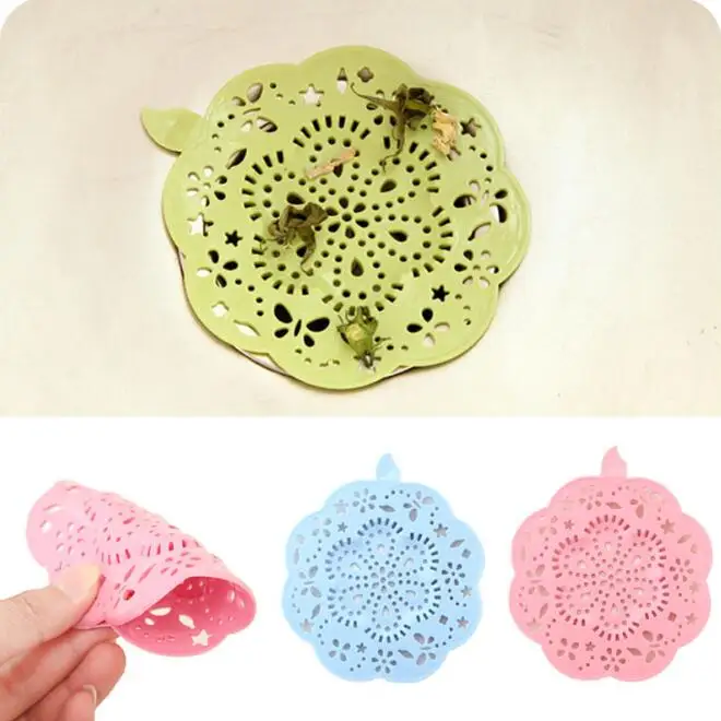 

Colorful flower type Kitchen Sink Filter Sewer Drain Hair Colanders & Strainers Filter Bathroom Sink ss1741
