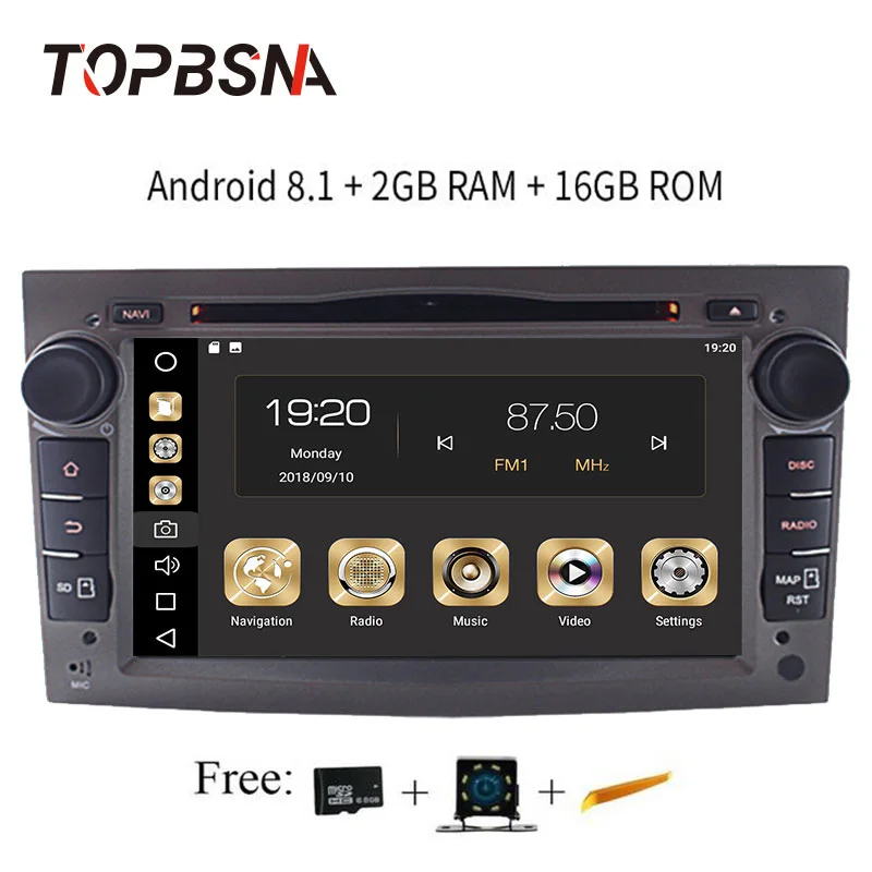 

TOPBSNA Android 8.1 Car Multimedia player For OPEL/ASTRA/Zafira/Combo/Corsa/Antara/Vivaro automotivo GPS Navi Autoradio Headunit