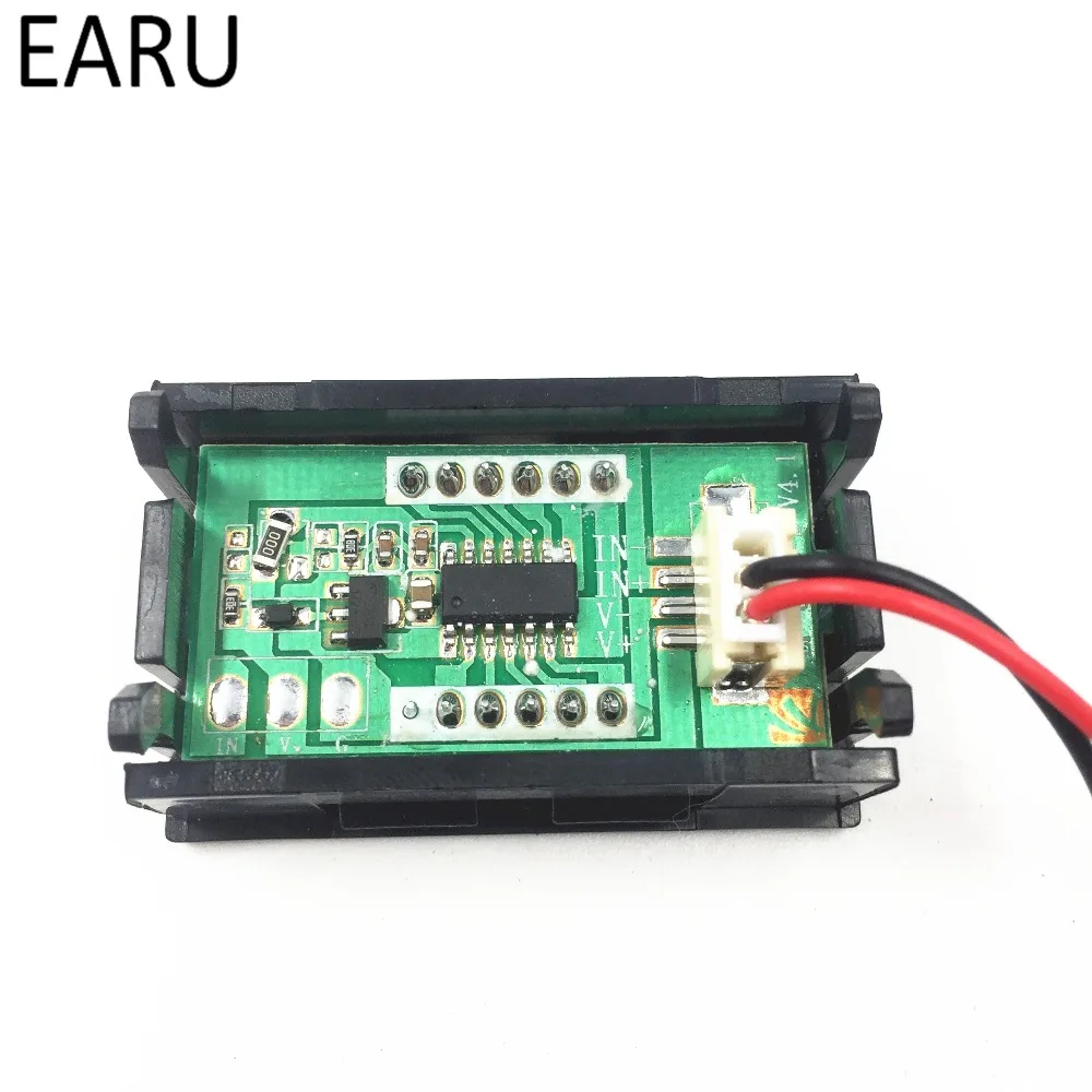 DIY DC2.5 30V DC 0 100 в 2/3 провода красная светодиодная панель Измеритель Напряжения