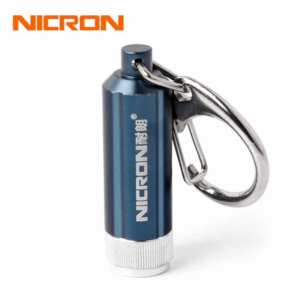 NICRON Micro СВЕТОДИОДНЫЙ светильник-брелок Водонепроницаемый мини светодиодный светильник-вспышка портативный фонарь для дома Карманный Походный светильник G10A1