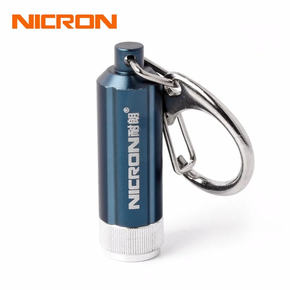 NICRON Micro Led брелок Водонепроницаемый мини светодиодный фонарик аккумулятор