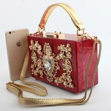 Borse di lusso Del Fiore Delle Donne Acrilico Scatola del Sacchetto di Sera Pochette Da Sposa per la Cerimonia Nuziale di Promenade Del Partito di Cocktail(China)