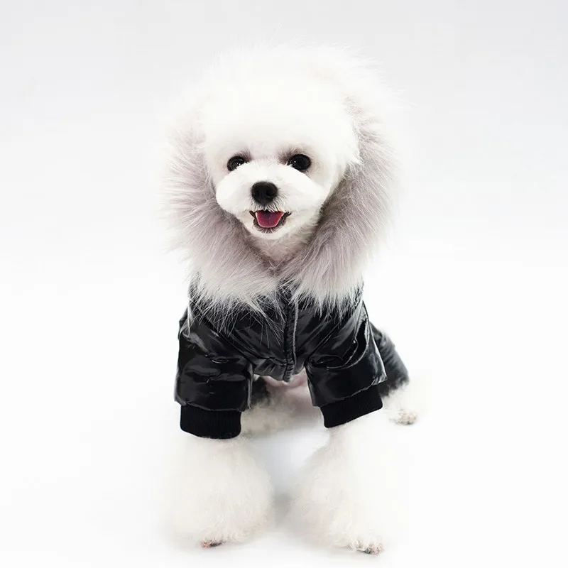 PUPISHE водонепроницаемая ткань одежда для собак утолщенная теплая куртка для собак Одежда для чихуахуа маленькие большие собаки S-XXL