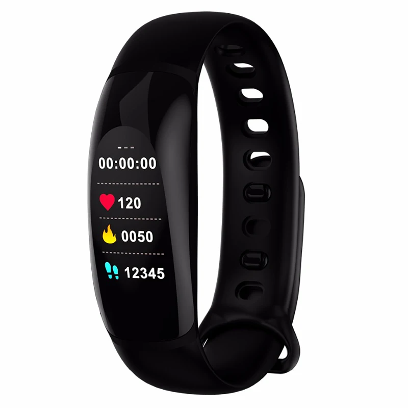 2019 Smart Bracelet IP67 Waterproof Heart Rate clock Smart Band Blood
