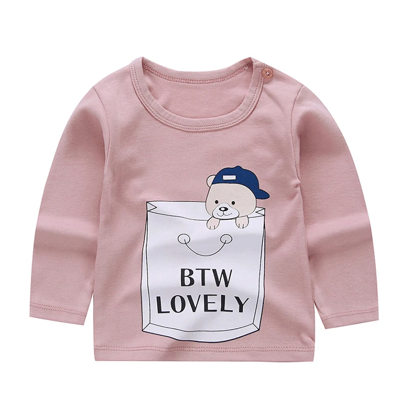 

Baby Cotton T-Shirt Baby Autumn Clothes Children's Wear Baby Autumn Children's T-Shirt Autumn Winter Tops Girls Bottoming Shirt