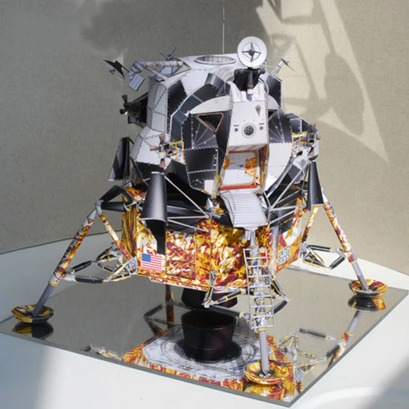 Сверхтонкий Аполлон посадочный модуль 3D бумажная модель DIY ручной работы креативное художественное украшение персональный подарок для мальчика Diy игрушки