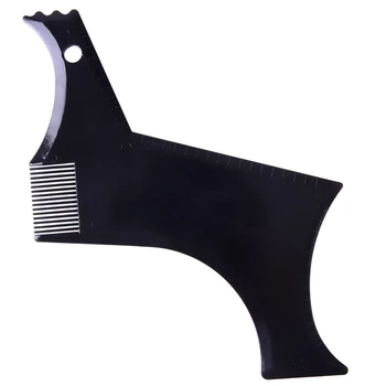 

New Upgrade Beard Shaping &Styling Tool with Inbuilt Comb for Perfect Line up &Edging Men's Facial Hair Style Stencil Beard Comb