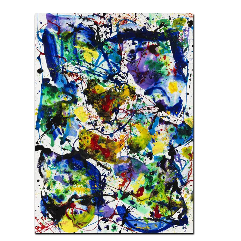 

Modern Abstract Watercolor Oil Painting on Canvas Poster Modern Street Pop Art Wall Picture for Living Room Cuadros Decor